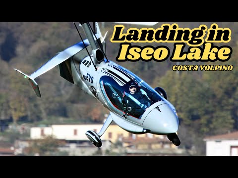 Gyrocopter ELA Eclipse Evo - Take off & Landing in Costa Volpino - Iseo Lake - BG07