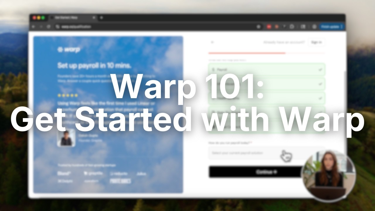 Getting Started with Warp: Full Sign-Up Walkthrough