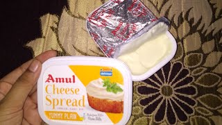 Amul Cheese spread Unboxing with price on pack