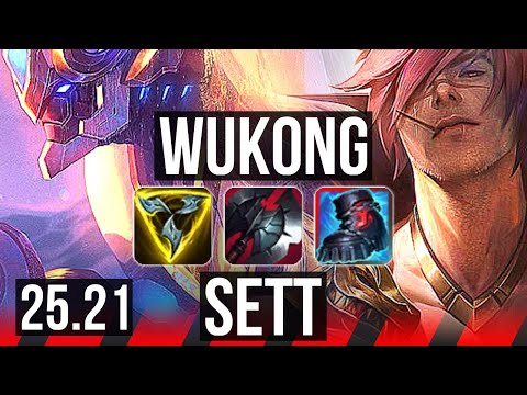 WUKONG vs SETT (TOP) | 9/2/3 | NA Challenger | 25.21