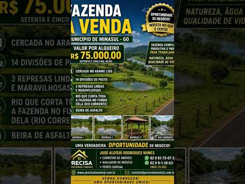 Negócio de oportunidade ainda tem Minaçu/GO