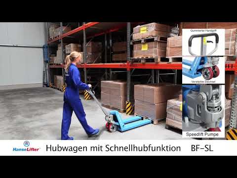 Hanselifter SPEEDLift Hubwagen BF-SL Gabellänge bis 1150mm Tragkraft 2500kg-youtube_img