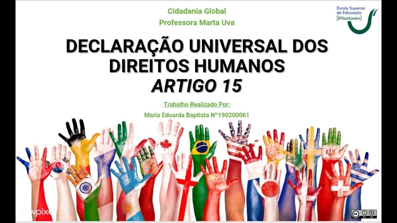 Artigo 15 - Declaração Universal dos Direitos Humanos, Cidadania Global