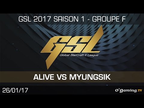 aLive vs MyuNgSik TvP - GSL 2017 Saison 1 Code S - Groupe F Losers match - Starcraft II