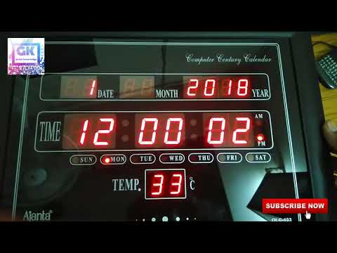 Ajanta OLC 103 digital Clock Unboxing review and how to set time | GREAT knowledge channel