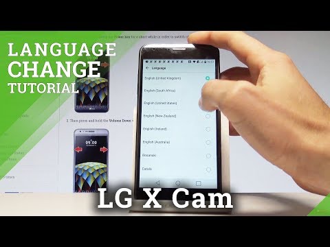 How to Change Language on LG X Cam - Set Up Langauge in LG |HardReset.Info