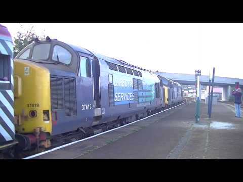 The Welsh Warrior farewell WB64 'pretendolino' tour with DRS 57302, 37419 & 37682 25/10/14