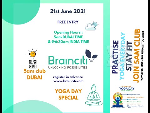 International YOGA Day :in BRAINCITI 5AM