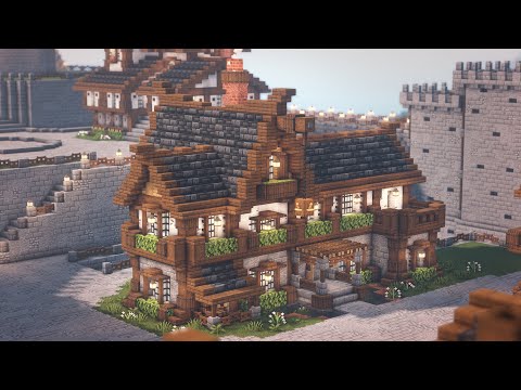 Minecraft |  How to Build a Medieval Inn |  Medieval City