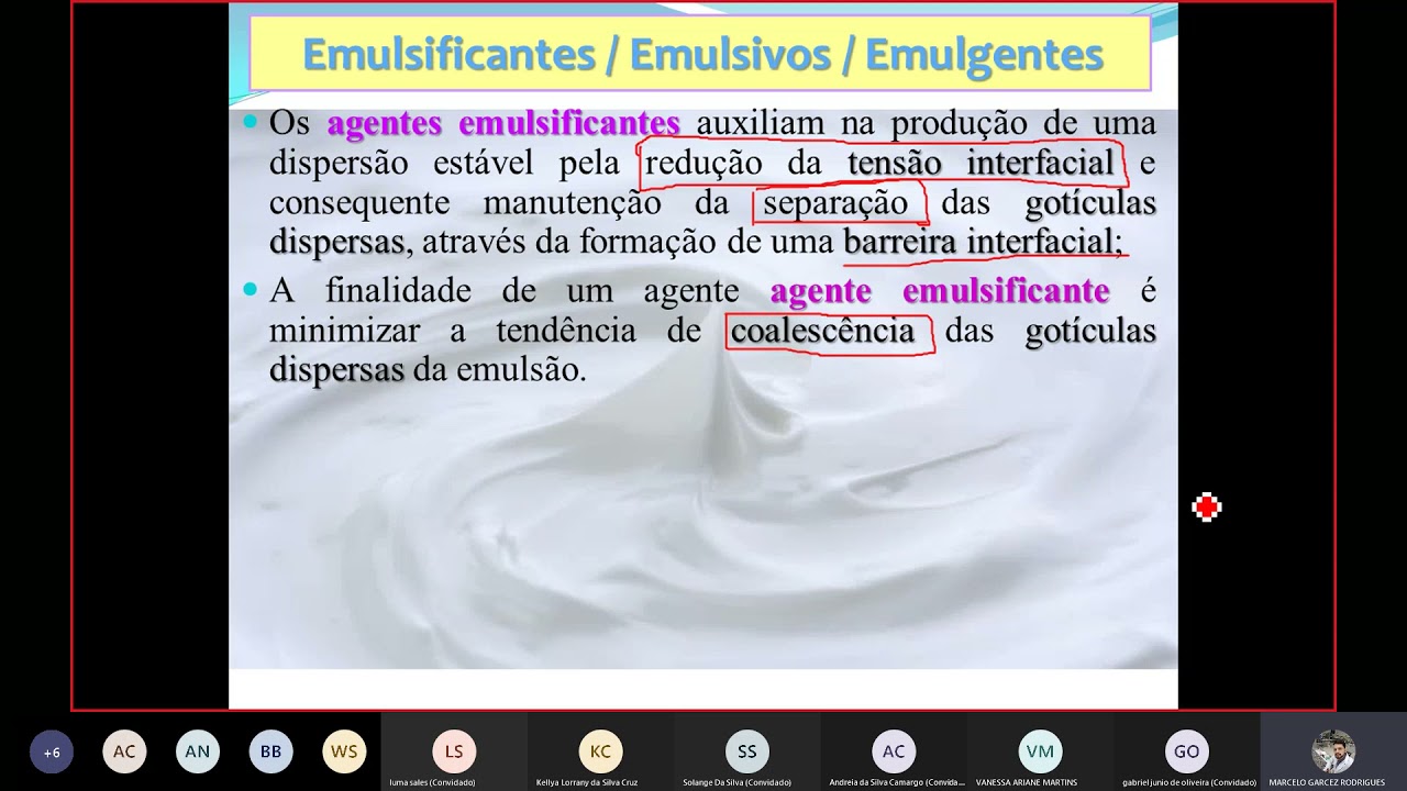 Tecnologia Farmacêutica - Agentes emulsificantes
