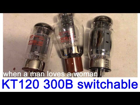 KT120 KT88 300B combo SE tube amplifier model B-5A sound test ; FLUXION audio