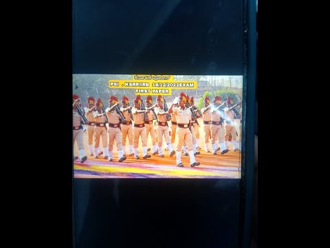 PSI. (KSRP/IRB) first paper Exam date 18/12/2022