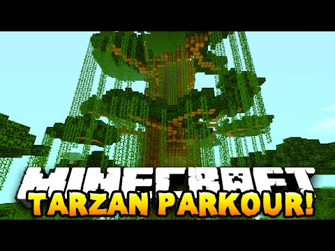 Minecraft TARZAN PARKOUR RACE! - w/PrestonPlayz & Kenny