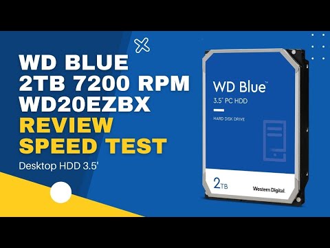 WD Blue 2TB 7200 rpm 256mb wd20ezbx 3.5" Internal Hard Drive