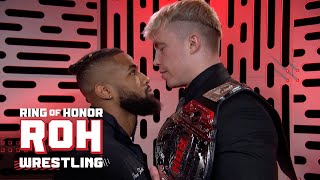 Lee Johnson & Kyle Fletcher clash over the ROH World TV Title | ROH TV 4/4/24