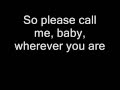 Tom Waits - Please Call Me, Baby (Lyrics)
