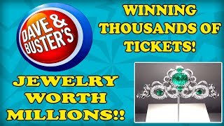 Dave and Busters Arcade Games and MILLIONS of dollars in Jewels! Jackpots and Diamonds! TeamCC