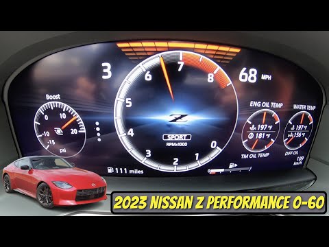 2023 Nissan Z Performance 9 Speed Automatic 0-60 MPH and Launch Control