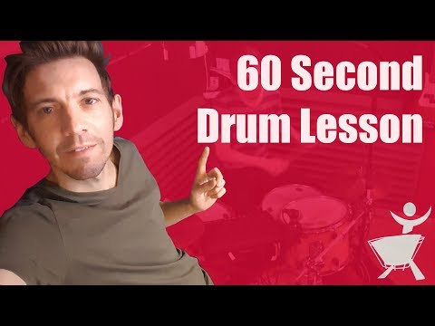 16th note triplet linear fill 2 - 60 second drum lesson