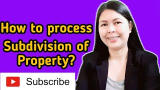How to process Subdivision of a property? Portion Sale||Deed of Partition