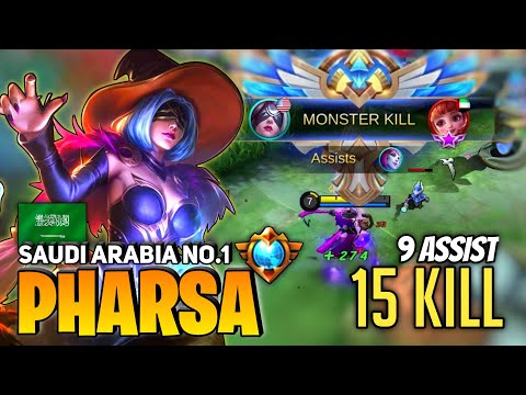15 Kills! Nonstop Roaming And Ganking [Former Top 1 Global Pharsa] By ఌcεяεzα ⁵ - Mobile Legends