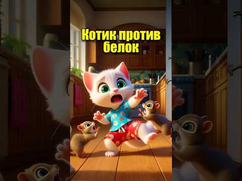 Котик против белок в нейросети #dalle3 #aiart #aicat #chatgpt #ai #кот #юмор #нейросеть #мультик #ии