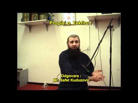 Safet Kuduzovic - Propisi o Tekfiru