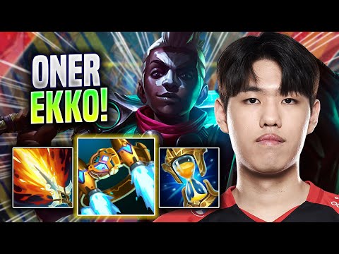 ONER IS SO CRAZY WITH EKKO! - T1 Oner Plays Ekko JUNGLE vs Sylas! | Preseason 2023