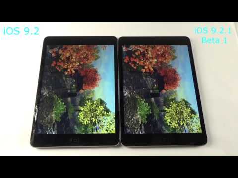 iOS 9.2 vs iOS 9.2.1 Beta 1 iPad Mini 2