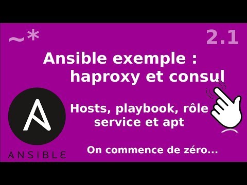 Ansible 2 1 Installation de haproxy roles apt services | tutos fr