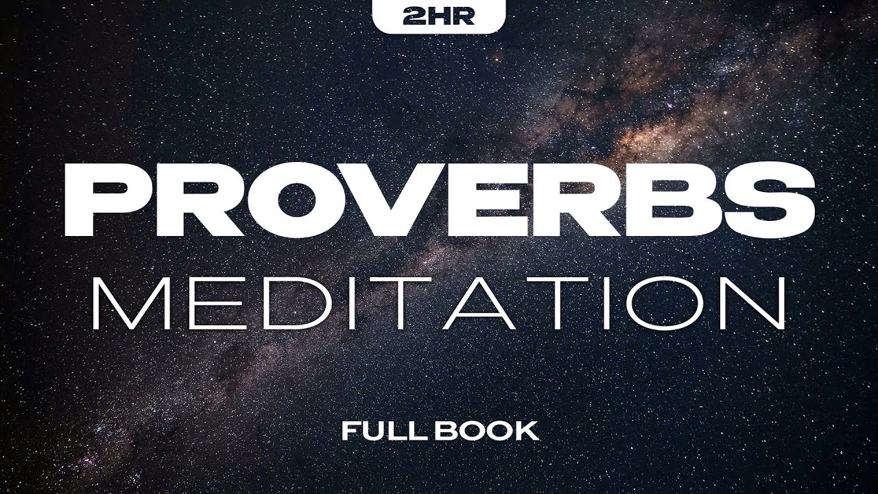 Fall Asleep Listening to Proverbs | Calming Bible Reading & Relaxing Meditation Music