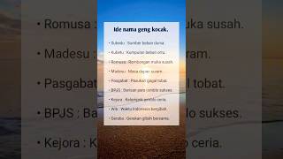 Download lagu Ide nama geng kocak#shorts mp3