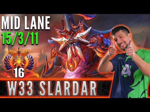 Alliance.w33  [ Slardar ]  Mid Lane Pro Gameplay  [ Patch 7.32 ]  Dota 2 Full Game