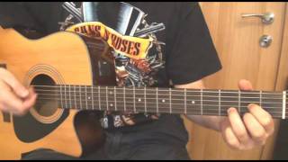 How To Play Dangerous - James Blunt on Guitar Tutorial