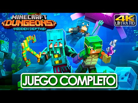 rameCampañas - Minecraft Dungeons Hidden Depths Complete Campaign Spanish Latin Complete Game (4K 60FPS)