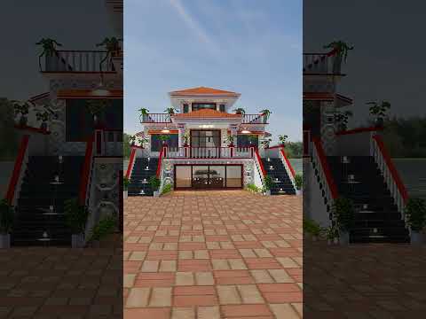 modern village house elevation#shortsviral #home #elevationhouse #realestate #2bhkhousedesign