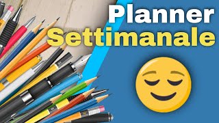 Come utilizzare un Planner Settimanale
