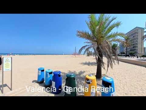 4K Valencia - Spain, Pça. de la Reina i Gandia Beach