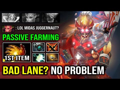 How to Recover From a Bad Lane with 1st Item Midas Juggernaut EZ Passive Farm Dota 2