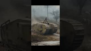 Mark VIII Tank in 1918 - Restored Footage