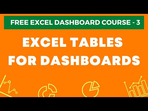 Excel Dashboard Course 3 Excel Tables in Dashboards