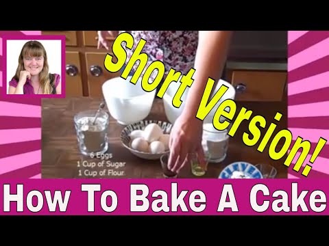 🍰 How To Bake A Cake ( Make A Cake From Scratch ) SHORT VERSION Video