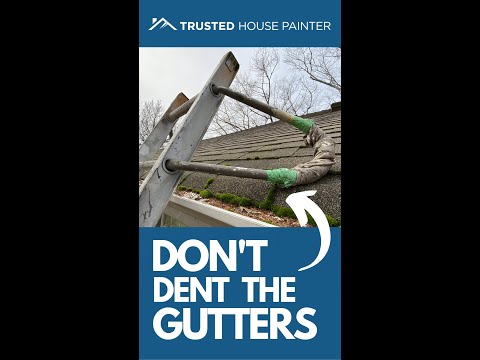 How To Prevent Damaging Aluminum Gutters When Using Ladders To Paint Or Access Your Roof