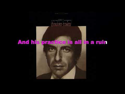 Leonard Cohen - One Of Us Cannot Be Wrong - Karaoke