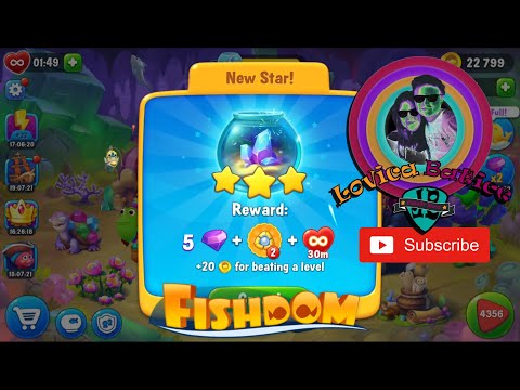 Fishdom - Level 4351 - 4355 - Aquarium Crystal Cave and Bonus Island Adventure New Story Event