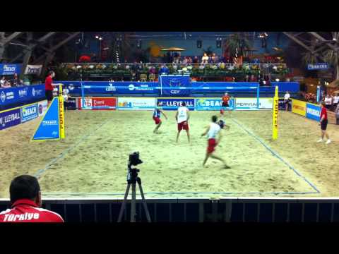 CEV Aalsmeer  Giginoglu-Gögtepe H. TUR [10] Sekerci-Gögtepe V. TUR [3] 0-2 (17-21, 16-21)