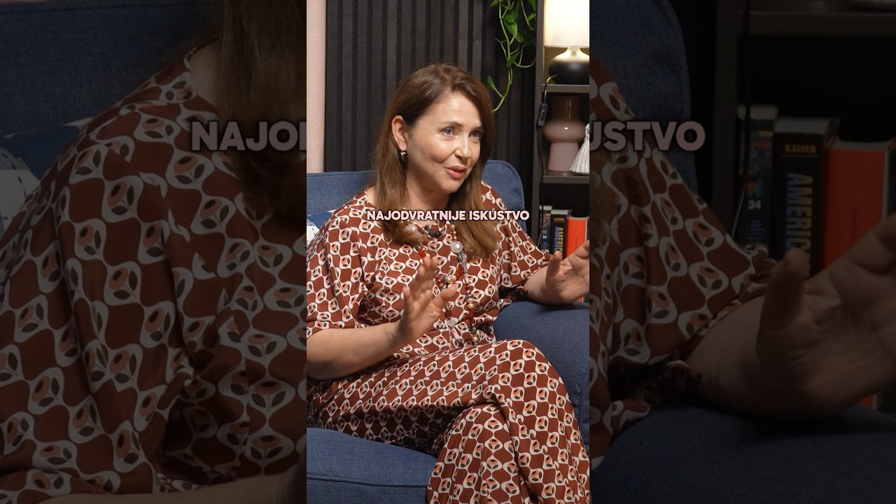 O borbi s tremom na dan premijere… #sanjavejnovic #inesmahmic #podcast #glumica #kazaliste #trema