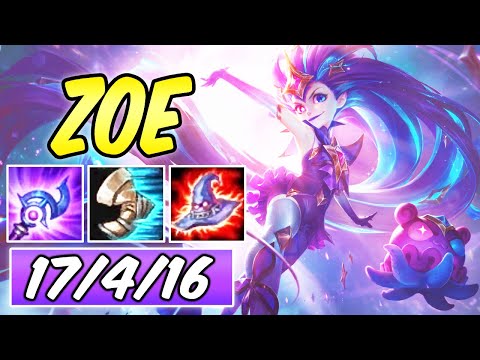 FULL AP STAR GUARDIAN ZOE MID | Best Build & Runes | League of Legends