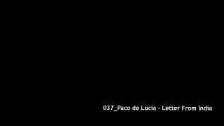 Paco de Lucia - Letter From India