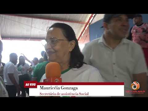 Entrevista com secretária de assistência social Mauricéia Gonzaga Entrega do peixes em Feira Nova-PE